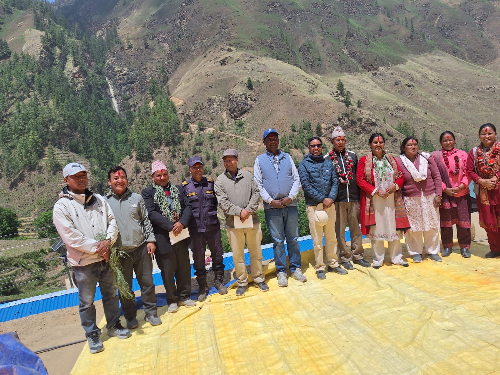 Joint monitroing program photo of WESD Project with Tatopani and Tila RM Jumla